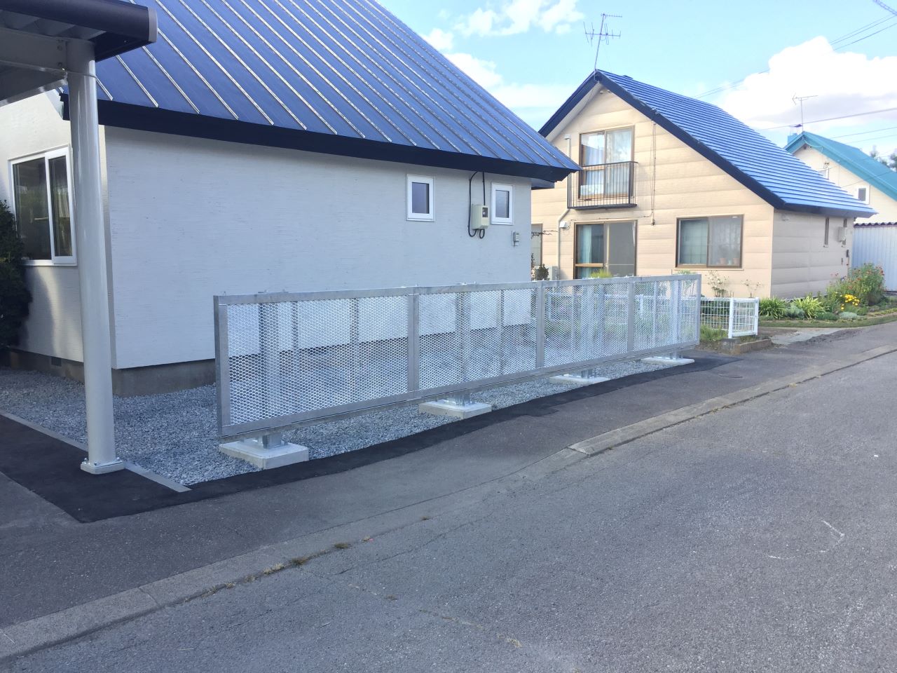 雪止めフェンス（旭川市・O様）