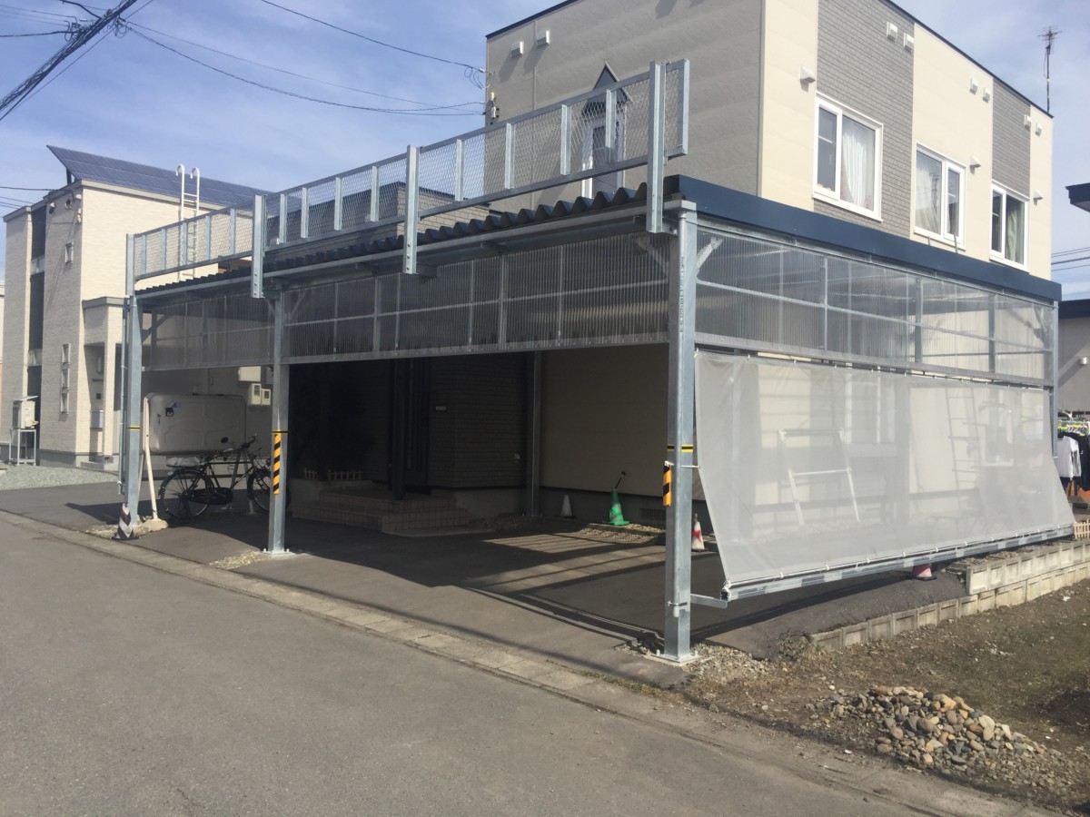 カーポート・雪止めフェンス(旭川市・K様)